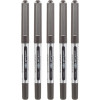 photo-Lot de 5 stylos roller noir Uni Ball EYE pointe fine 0,5mm