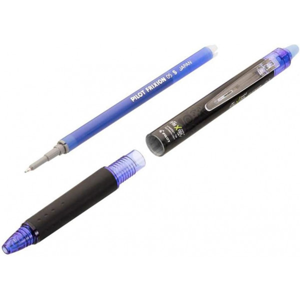 Stylo FriXion Pilot Point Clicker - Bleu - Rétractable - Pointe fine 0,5 mm