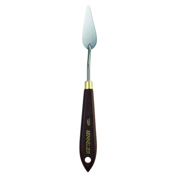photo-Couteau à peindre - Sennelier - N°1009 - Manche bois - Lame acier