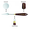 Couteau à peindre - Sennelier - N°1012 - Manche bois - Lame acier