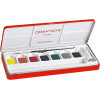 Peinture gouache - 7 pastilles de peinture - Caran d'Ache Studio - Pinceau inclus