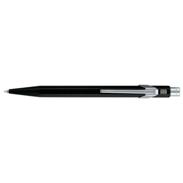 photo-Stylo à bille - Corps noir - Métal - Encre bleue - Pointe moyenne - Carand'Ache - 849