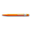 Stylo à bille - Orange fluo - Métal - Encre bleue - Pointe moyenne - Caran d'Ache - 849