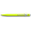 photo-Stylo à bille - Jaune fluo - Métal - Encre bleue - Pointe moyenne - Carand'Ache - 849