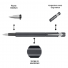 Stylo plume - Noir - Métal - Plume moyenne - Rechargeable - Caran d'Ache - 849