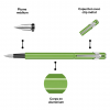Stylo plume - Vert fluo - Métal - Plume moyenne - Rechargeable - Caran d'Ache - 849