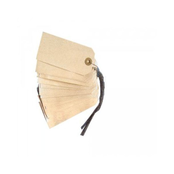 photo-Etiquettes américaines avec fil de fer - 80 x 38 mm - Marron - Boite de 400