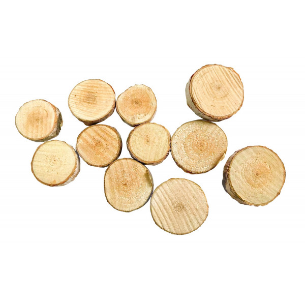 photo-Mini rondins en bois - Loisirs créatifs - Décoration de table - Noël