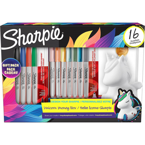 photo-Feutres - Marqueurs - Permanent - Indélébile - Assortiment couleurs - Sharpie