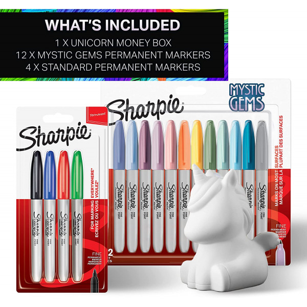 Feutres de coloriage - Permanent - Indélébile - Assortiment couleurs - Sharpie