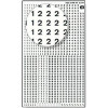 Chiffres transfert - Noir - 2,5 mm - 1 planche - Apli - Decadry