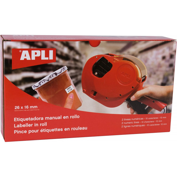 photo-Etiqueteuse machine à étiquette pince Apli pour étiquette 26 x 16 mm