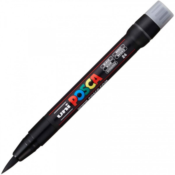 photo-Marqueur Posca PCF-350 noir | pointe pinceau