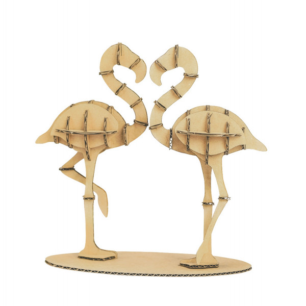 photo-Oiseaux - Flamants rose - Carton - A assembler - CTOP