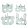 Masques à colorier - Licorne - Pour le carnaval - Déguisement - CTOP