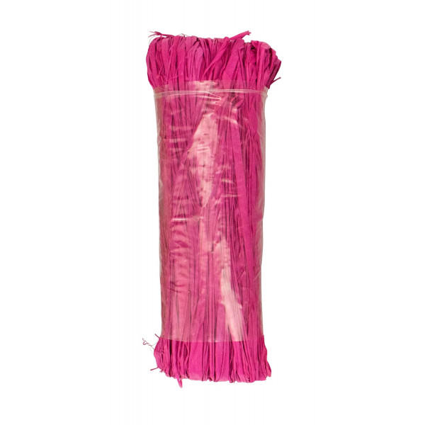 photo-Pelote de raphia - Rose - Fuchsia - 50g - CTOP