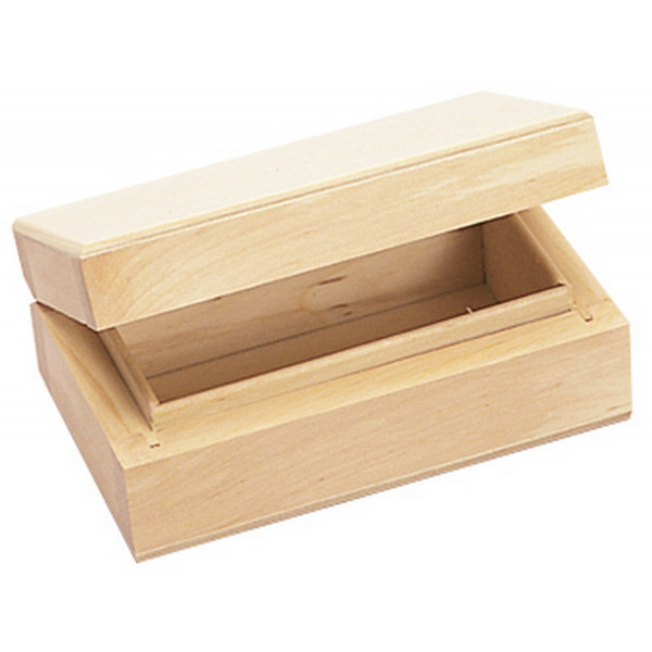 photo-Boîte en bois - Avec couvercle - Rectangulaire - 10 x 6 x 3,7 cm - Personnalisable