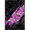 photo-Cartes à colorier - Cartes noires à gratter - Fleurs - 3 modèles - 10 x 15 cm
