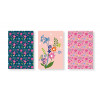 Cartes à colorier - Cartes noires à gratter - Fleurs - 3 modèles - 10 x 15 cm