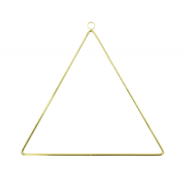 photo-Décoration à suspendre - Triangle - Doré - 25 x 31 cm - Métal or