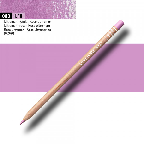Crayon de couleur - Rose outremer - Caran d'Ache - Luminance 6901