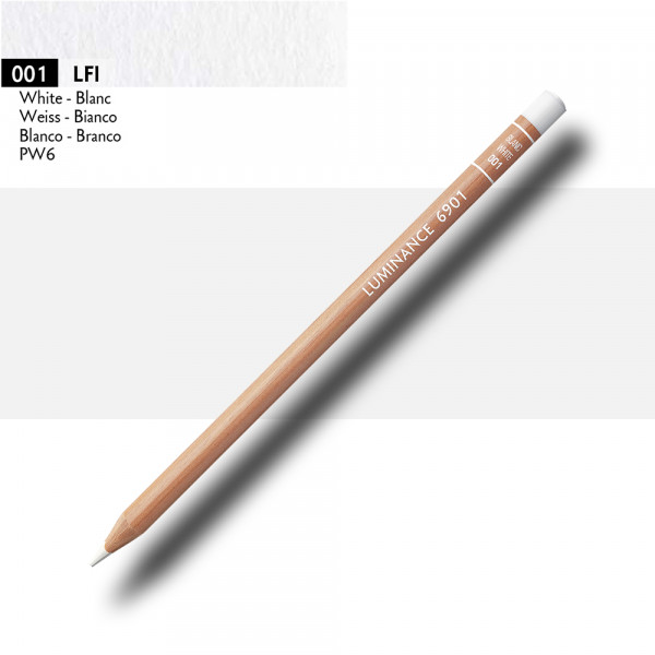 Crayon de couleur - Blanc - Caran d'Ache - Luminance 6901