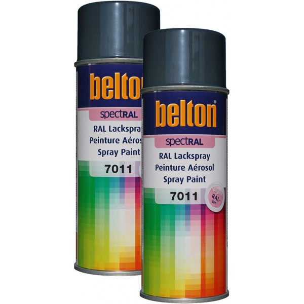photo-2 bombes de peinture Belton Spectral RAL7011 Gris Fer 400ml