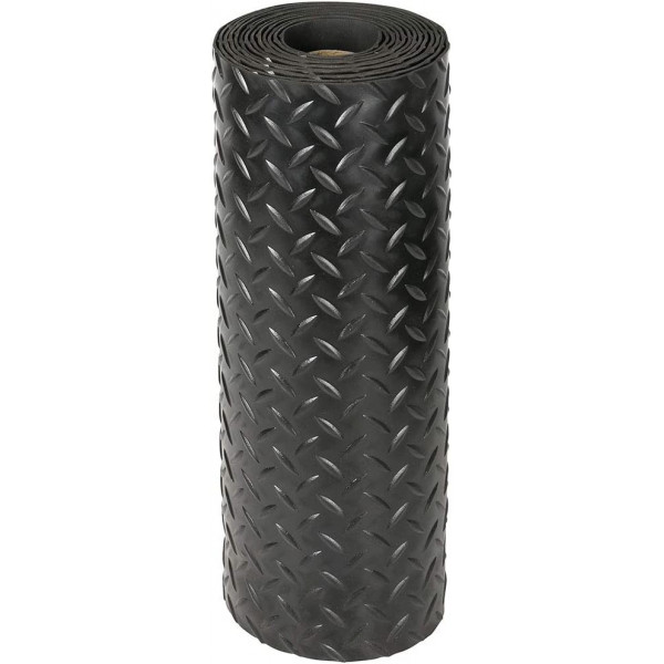 Revêtement de sol pour garage - Noir - Rouleau de 5,5 x 0,4m - Antidérapant