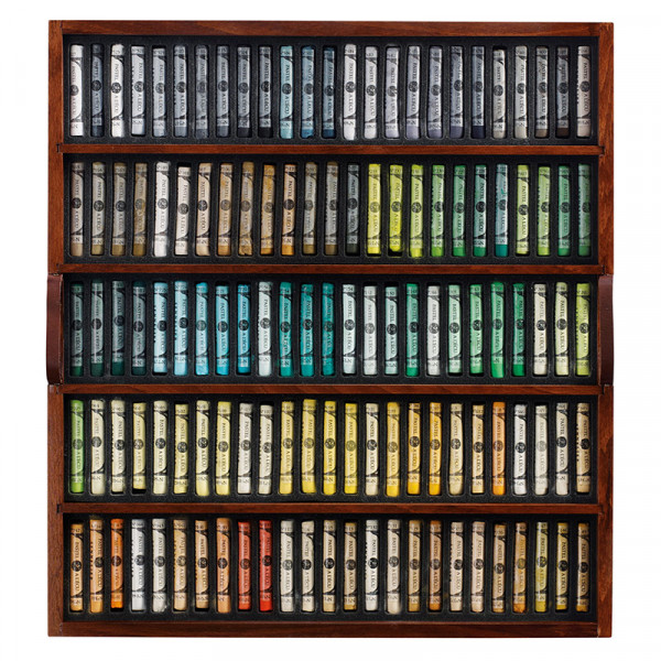 Coffret bois 250 pastels à l'écu Sennelier