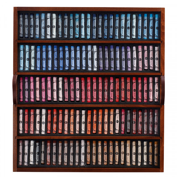 Coffret bois 250 pastels à l'écu Sennelier