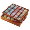 photo-Coffret bois 250 pastels à l'écu Sennelier