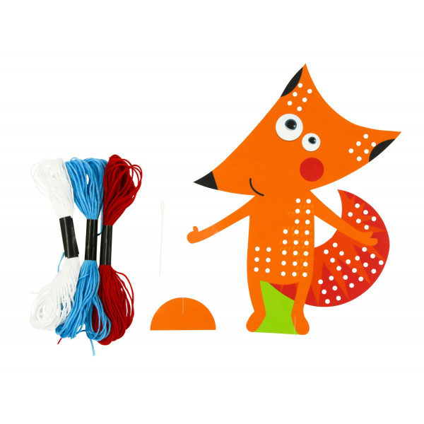 PHOTO-Kit initiation au point de croix - Renard - Activité manuelle enfant - CTOP