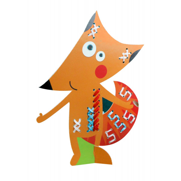 Kit initiation au point de croix - Renard - Activité manuelle enfant - CTOP