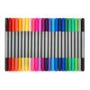 photo-Feutres de coloriage - Deux mines - Pointe fine et large - Pochette de 24 feutres