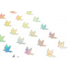 Stickers - Oiseau en origami - Brillant - Loisirs créatifs - Cartes - Invitation