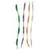 Chenilles - Loisirs créatifs - Argent - Or - Vert - Rouge - 30 cm longueur