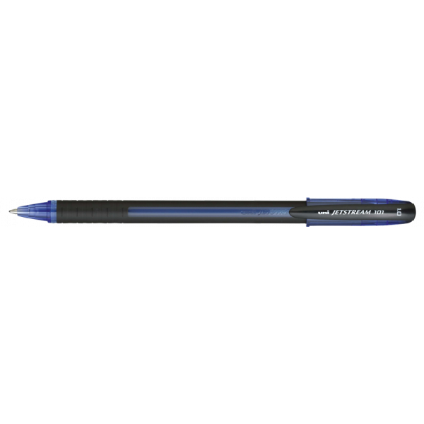 photo-Stylo - Roller - Bleu - Pointe moyenne - Avec capuchon - Jetstream 101 - Uni-Ball