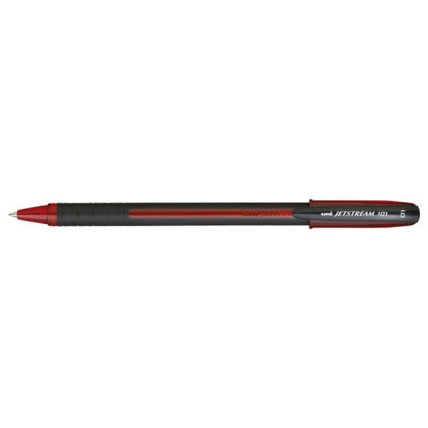 photo-Stylo - Roller - Rouge - Pointe moyenne - Avec capuchon - Jetstream 101 - Uni-Ball