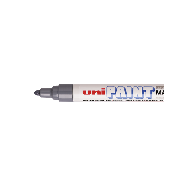 photo-Marqueur huile créatif Uni Ball Paint Marker PX-20 pointe moyenne gris