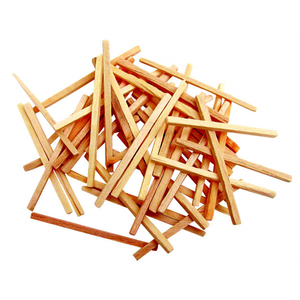 photo-Bâtonnets - Petits bâtons - Bois naturel - Sachet de 500 pièces - 4,3 cm de longueur