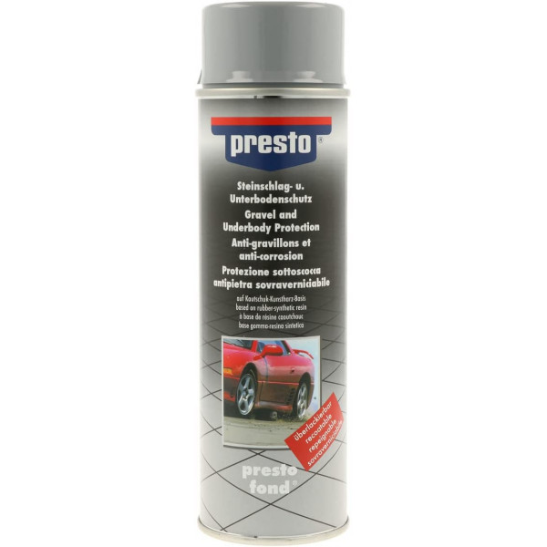 photo-Bombe de peinture - Protection bas de caisse de voiture - Anti gravillons - Gris