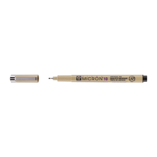photo-Feutre Pigma Micron 10 Sakura pointe extra fine 0.6mm noir