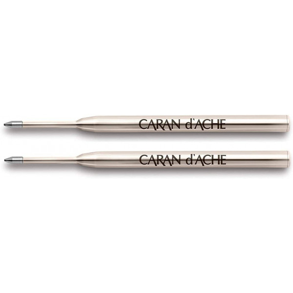 photo-2 recharges - Cartouche - Stylo à bille - GOLIATH - Carand'Ache - Noir - Pointe M