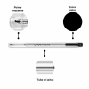 2 recharges - Cartouche - Stylo à bille - GOLIATH - Caran d'Ache - Noir - Pointe M