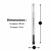 2 recharges - Cartouche - Stylo à bille - GOLIATH - Caran d'Ache - Noir - Pointe M