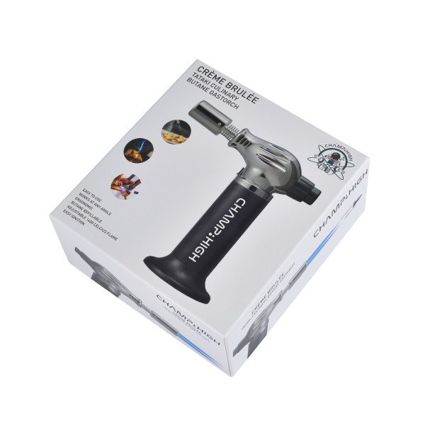 Chalumeau - Pâtisserie - Cuisine - Allume-feu - Barbecue - Noir - Rechargeable
