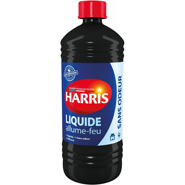 photo-Allume feu - Liquide - Barbecue - Cheminée - Sans odeur - 750ml - Harris