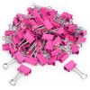Pinces à clip - Rose - 19mm - Accessoires de bureau - Boîte de 80 unités