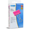 Pinces à clip - Rose - 19mm - Accessoires de bureau - Boîte de 80 unités