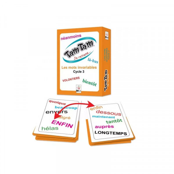 Jeu éducatif - Tam Tam Je retiens - Les mots invariables - Cycle 3 - Dès 6 ans